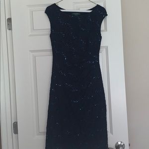Ralph Lauren cowl neck dress